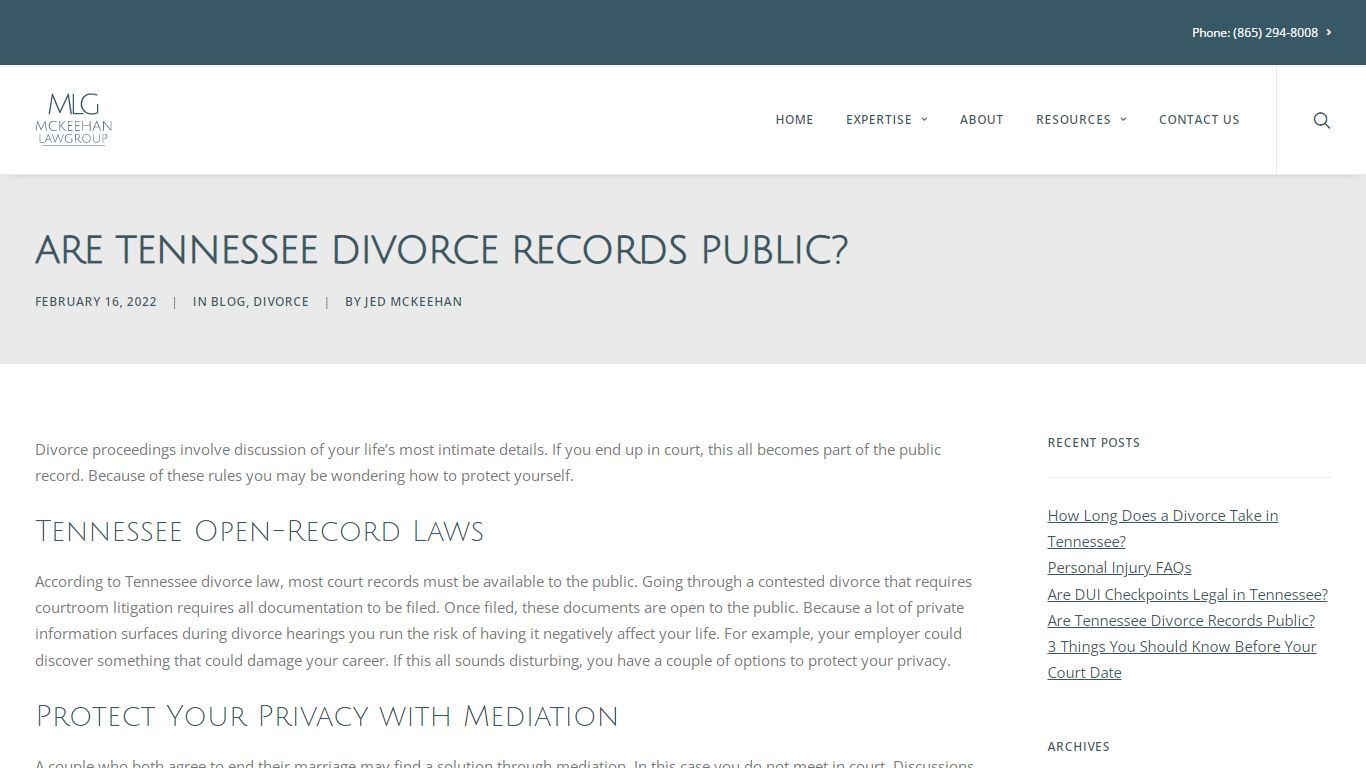 Are Tennessee Divorce Records Public? | Knoxville Divorce Attorneys